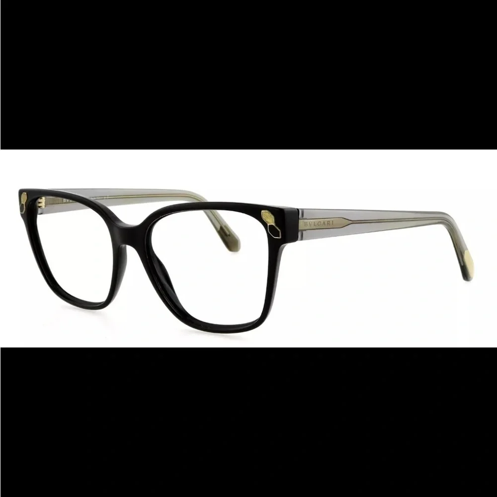 Authentic BVLGARI  4163 501 54mm Black Gold Eyeglasses prescription lenses